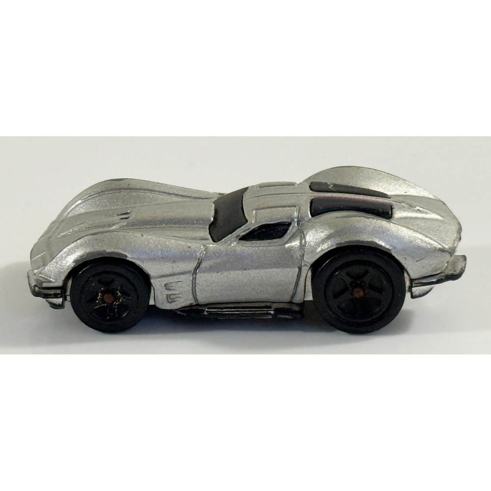 Hot Wheels 63 Corvette Sting Ray Kids 1:64 Silver Diecast Car Vintage GM Style